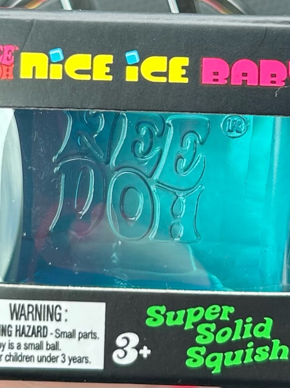 Needoh Nice Ice Baby Teal Squishy Toy